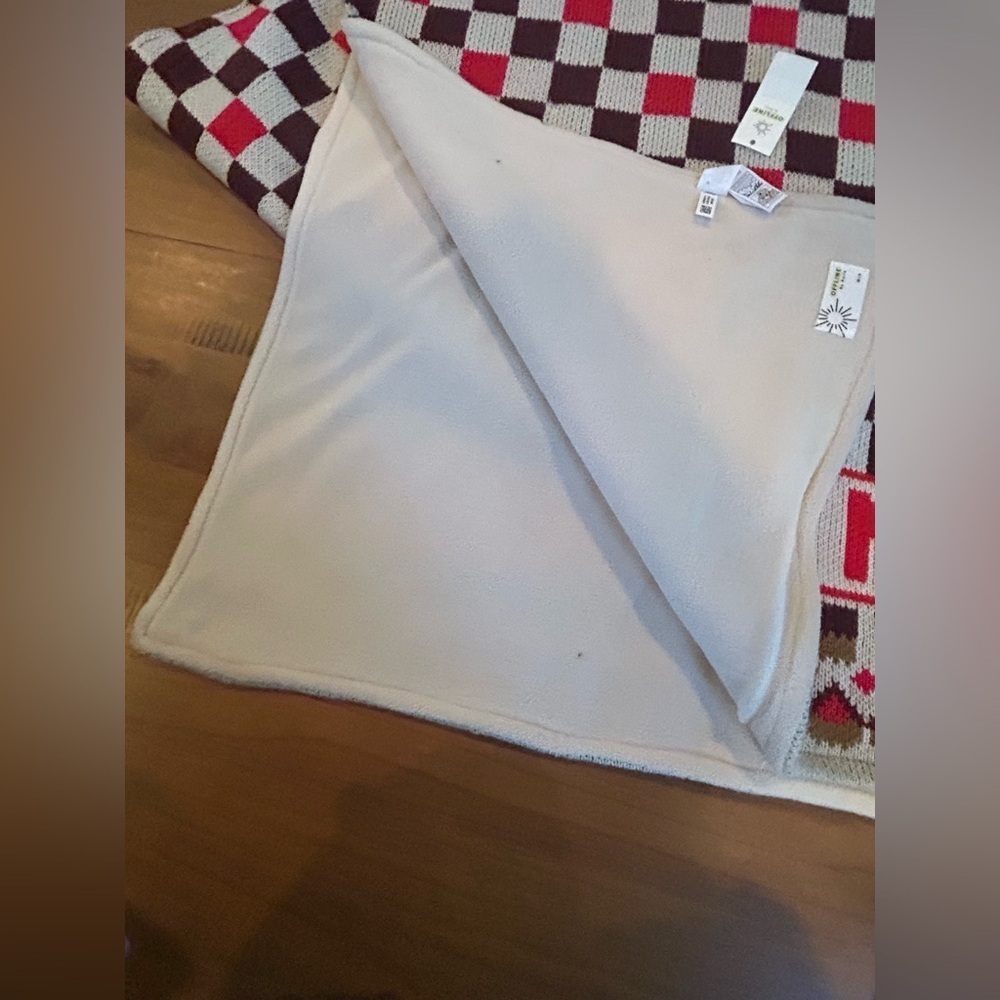 NWT Offline Checkered Blanket Scarf and Headband Set - Picture 3 of 12